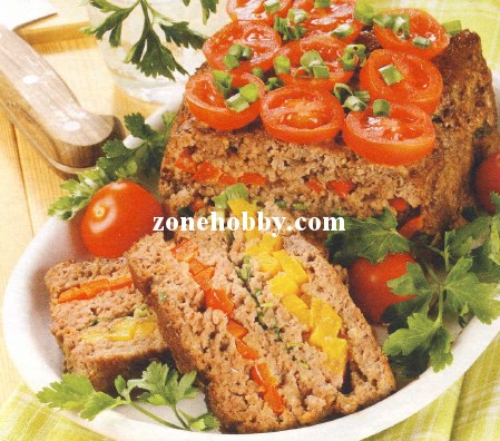 мясной хлебец с овощами